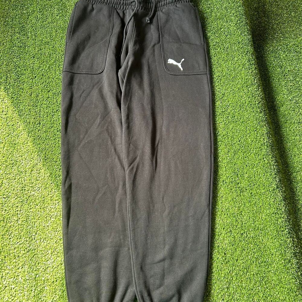 Puma Men's Black Joggers-tracksuits